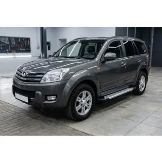 Боковые Подножки New Vision Grey (2 шт., Алюминий) GreatWall Haval/Hover H3 2005-2013 гг. фото 1