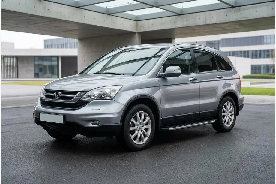 Honda CRV 2007-2011 гг. Боковые Подножки BlackLine (2 шт., Алюминий) Image