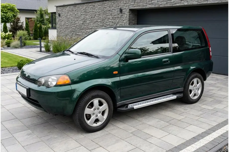 Honda HR-V 1998-2006 гг. Боковые Подножки New Vision Grey (2 шт., Алюминий) Фото 1