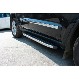Боковые Подножки BlackLine (2 шт., Алюминий) Jeep Grand Cherokee WK2 2010-2021 гг. фото 1
