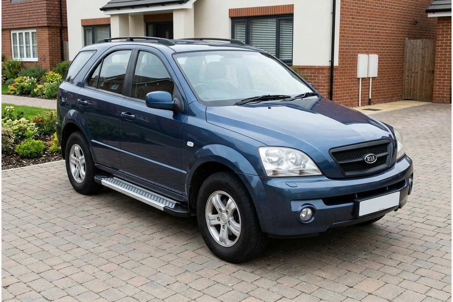 Kia Sorento I BL 2002-2009 гг. Боковые Подножки New Vision Grey (2 шт., Алюминий) Фото 1