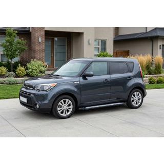 Боковые Подножки New Vision Black (2 шт, Алюминий) Kia Soul II 2013-2018 гг. фото 1