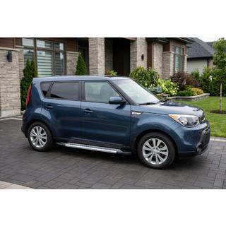 Боковые Подножки New Vision Grey (2 шт, Алюминий) Kia Soul II 2013-2018 гг. фото 1