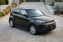 Kia Soul II 2013-2018 гг. Боковые Подножки Tayga Black (2 шт., Алюминий) фото 1