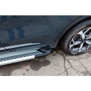 Боковые Подножки New Vision Grey (2 шт., Алюминий) Kia Sportage 2015-2021 гг. фото 3