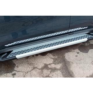 Боковые Подножки New Vision Grey (2 шт., Алюминий) Kia Sportage 2015-2021 гг. фото 4