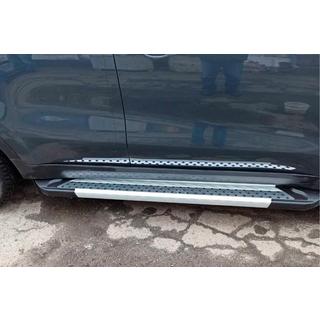 Боковые Подножки New Vision Grey (2 шт., Алюминий) Kia Sportage 2015-2021 гг. фото 1