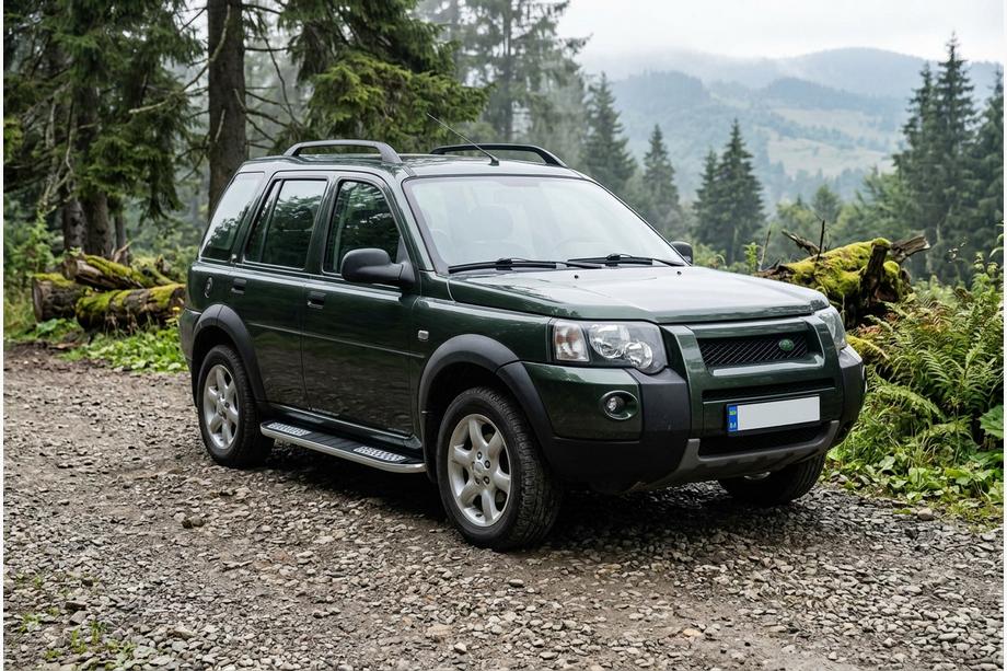 Land Rover Freelander I 1997-2006 гг. Боковые Подножки Tayga V2 (2 шт., Алюминий) Image