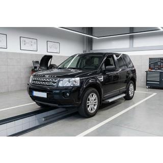 Боковые Подножки New Vision Grey (2 шт, Алюминий) Land Rover Freelander II 2006–2014 гг. фото 1