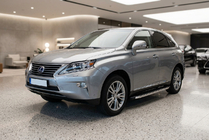 Lexus RX 2009-2015 гг. Боковые Подножки BlackLine (2 шт, Алюминий) фото 1