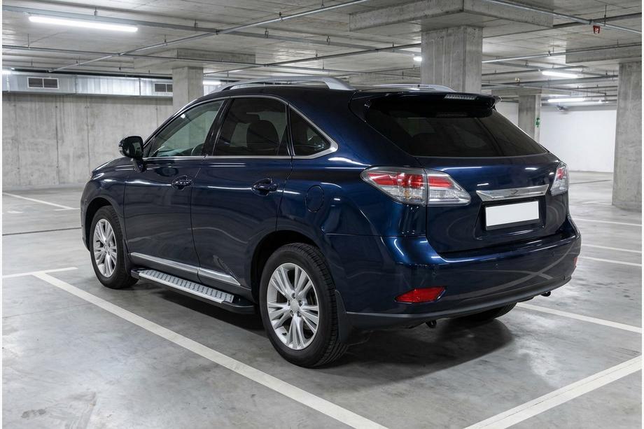 Lexus RX 2009-2015 гг. Боковые Подножки Allmond Grey (2 шт, Алюминий) Image