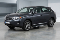 Lexus RX 2009-2015 гг. Боковые Подножки Sunrise (2 шт, Алюминий) фото 1