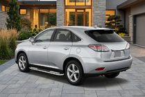 Lexus RX 2009-2015 гг. Боковые Подножки Tayga V2 (2 шт, Алюминий) фото 1