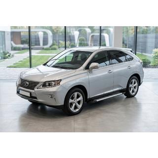 Боковые Подножки New Vision Grey (2 шт, Алюминий) Lexus RX 2009-2015 гг. фото 2