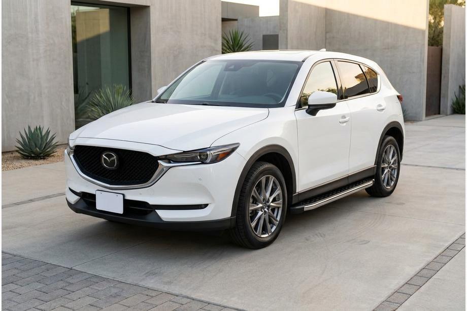Mazda CX-5 2017–2025 гг. Боковые Подножки BlackLine (2 шт., Алюминий) Фото 1