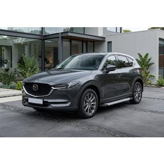 Боковые Подножки New Vision Grey (2 шт., Алюминий) Mazda CX-5 2017–2025 гг. фото 1