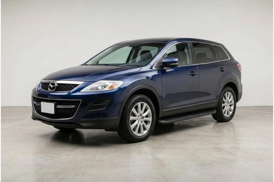 Mazda CX-9 2007-2016 гг. Боковые Подножки Tayga Black (2 шт., Алюминий) Image