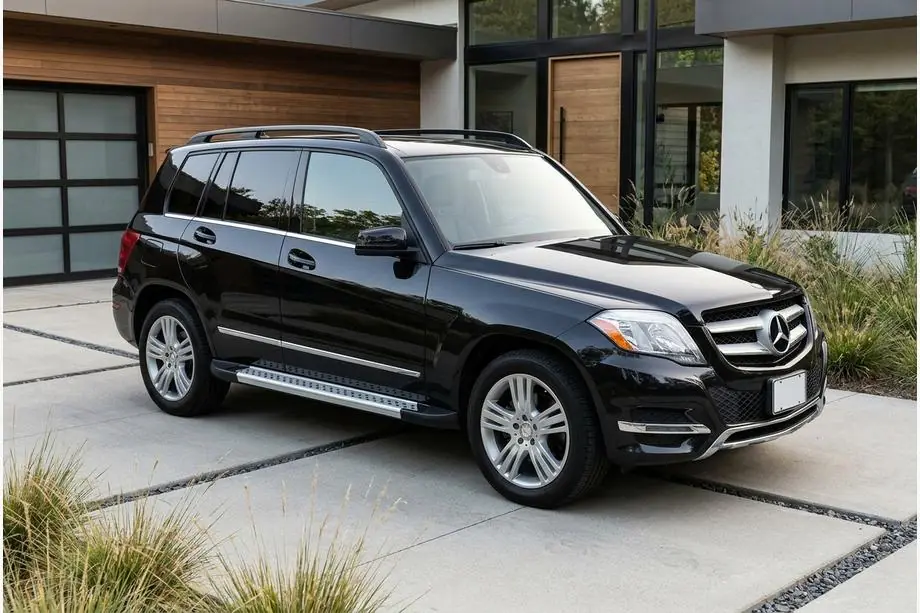 Mercedes GLK class X204 2008-2015 гг. Боковые Подножки New Vision Grey (2 шт., Алюминий) Фото 1