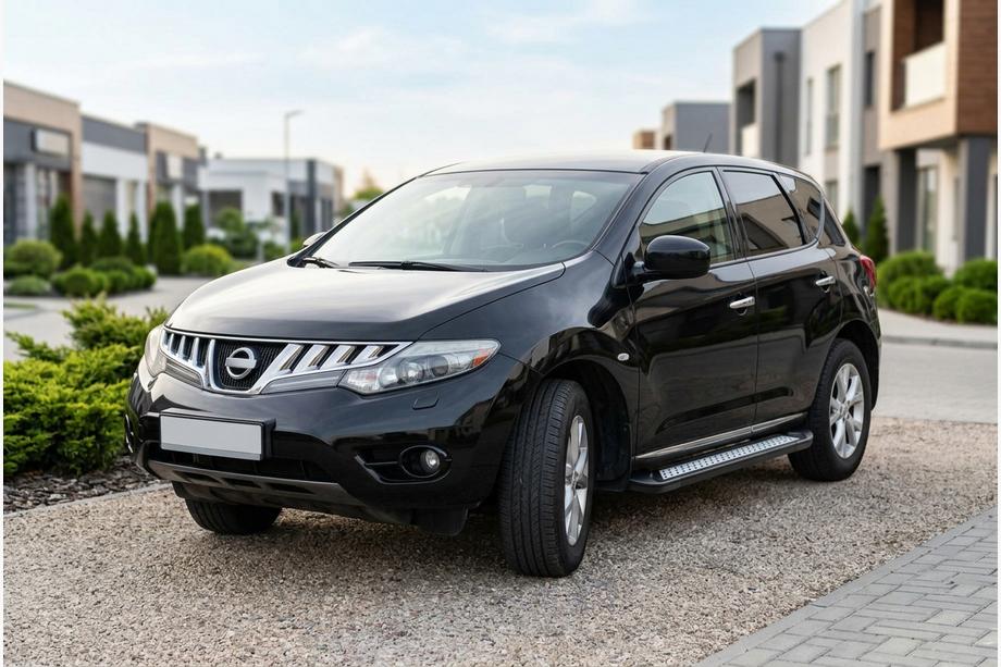 Nissan Murano 2008-2014 гг. Боковые Подножки New Vision Black (2 шт., Алюминий) Image