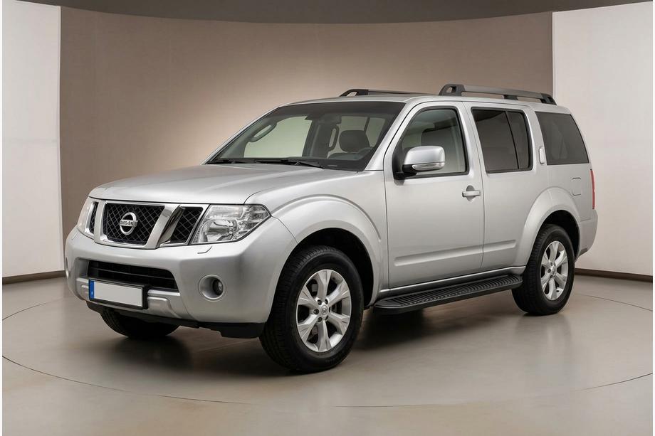 Nissan Pathfinder R51 2005-2014 гг. Боковые Подножки Tayga Black (2 шт., Алюминий) Image