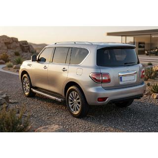 Боковые Подножки BlackLine (2 шт., Алюминий) Nissan Patrol Y62 2010-2024 гг. фото 1