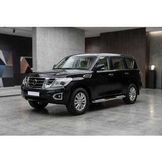 Боковые Подножки Tayga V2 (2 шт., Алюминий) Nissan Patrol Y62 2010-2024 гг. фото 1