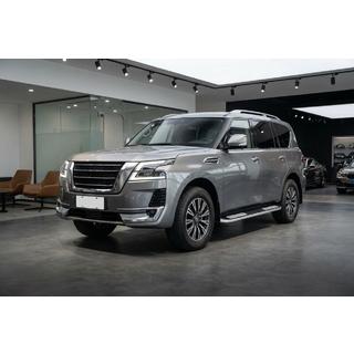 Боковые Подножки Tayga V2 (2 шт., Алюминий) Nissan Patrol Y62 2010-2024 гг. фото 2
