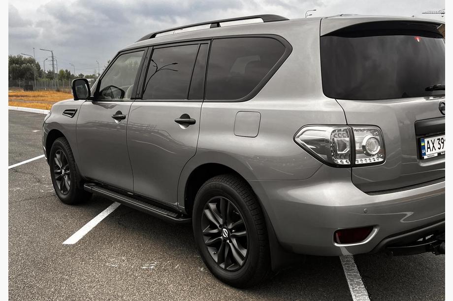 Nissan Patrol Y62 2010-2024 гг. Боковые Подножки New Vision Grey (2 шт., Алюминий) Фото 2