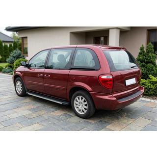 Боковые Подножки Maya V1 (2 шт., Алюминий) Chrysler Voyager 2001-2007 гг. фото 1