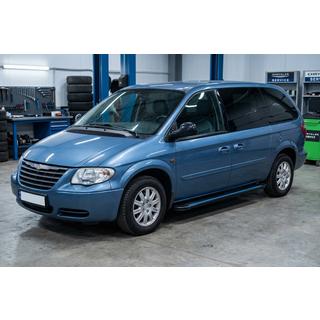 Боковые Подножки Maya Blue (2 шт., Алюминий) Chrysler Voyager 2001-2007 гг. фото 1
