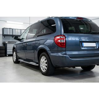 Боковые Подножки Tayga V2 (2 шт., Алюминий) Chrysler Voyager 2001-2007 гг. фото 1