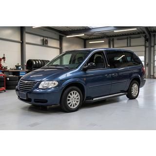 Боковые пороги New Vision Black (2 шт., алюминий) Chrysler Voyager 2001-2007 гг. фото 1