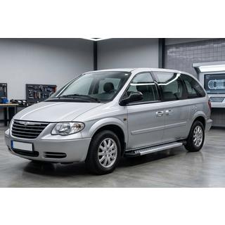 Боковые Подножки New Vision Grey (2 шт., Алюминий) Chrysler Voyager 2001-2007 гг. фото 1