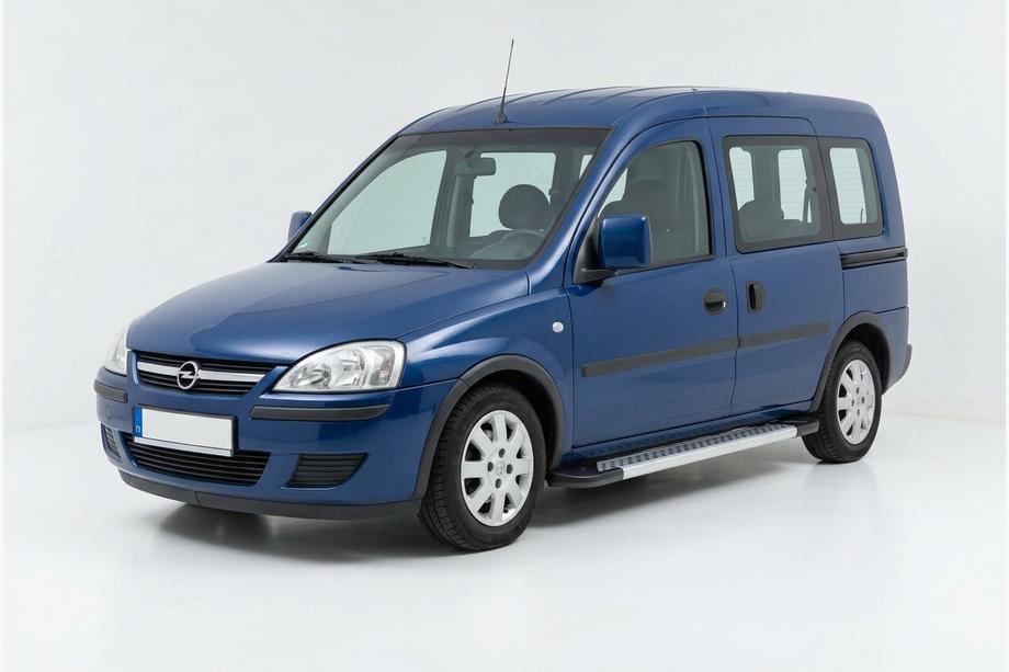 Opel Combo 2002–2012 гг. Боковые Подножки New Vision Grey (2 шт., Алюминий) Фото 1
