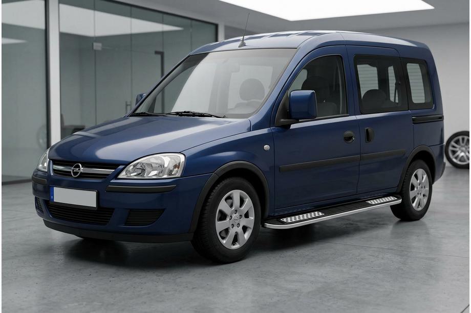 Opel Combo 2002–2012 гг. Боковые Подножки Tayga V2 (2 шт., Алюминий) Image