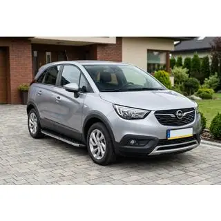 Боковые Подножки BlackLine (2 шт., Алюминий) Opel Crossland X 2017-2024 гг. фото 1