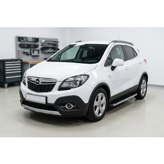 Боковые Подножки BlackLine (2 шт., Алюминий) Opel Mokka 2012-2021 гг. фото 1