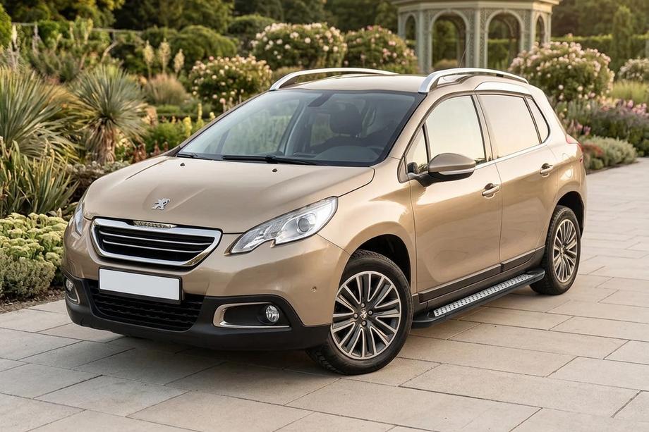 Peugeot 2008 2013-2019 гг. Боковые пороги New Vision Black (2 шт., алюминий) Image