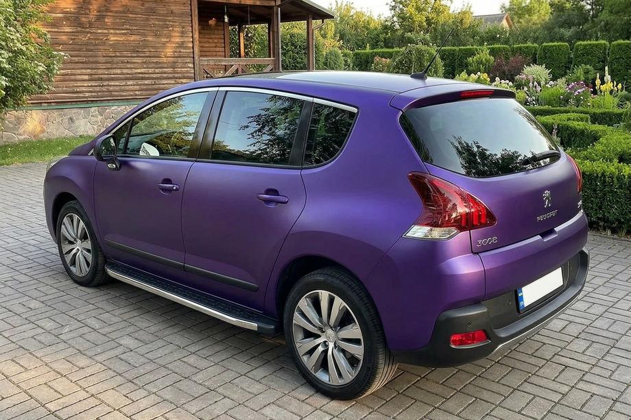 Peugeot 3008 2008-2016 гг. Боковые Подножки BlackLine (2 шт., Алюминий) Image