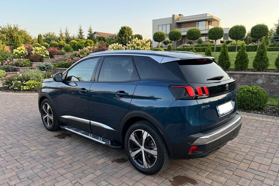 Peugeot 3008 2016-2023 гг. Боковые Подножки Sunrise (2 шт, Алюминий) Image