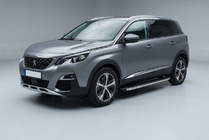 Peugeot 5008 2016-2023 гг. Боковые Подножки BlackLine (2 шт., Алюминий) фото 1