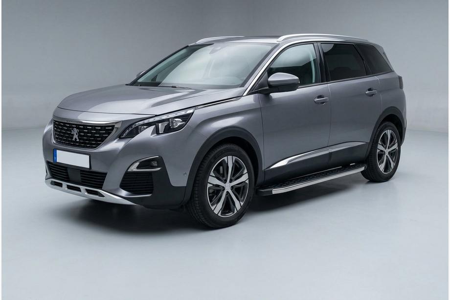 Peugeot 5008 2016-2023 гг. Боковые Подножки BlackLine (2 шт., Алюминий) Image