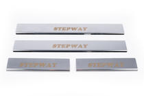 Накладки на пороги Carmos V1 (4 шт., Нержавейка) фото 2