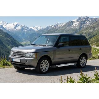 Боковые Подножки New Vision Grey (2 шт., Алюминий) Range Rover III L322 2002-2012 гг. фото 1