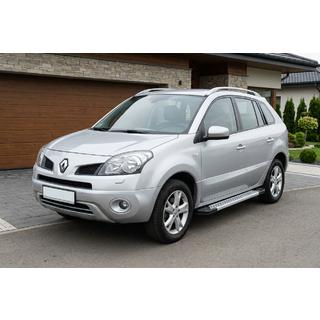 Боковые Подножки New Vision Grey (2 шт., Алюминий) Renault Koleos 2008-2016 гг. фото 1