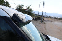 Козырек на лобовое стекло (черный глянец, 5мм) фото 5