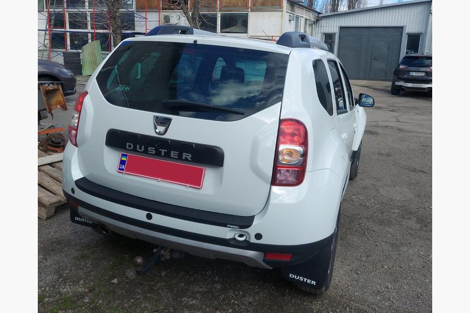 Renault Duster 2008–2017 гг. Накладка на задний бампер EuroCap (ABS) Фото 3