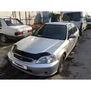Дефлектор капота (EuroCap) Honda Civic 1995-2001 гг. фото 2