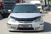 Honda Civic Sedan VII 2001-2006 гг. Дефлектор капота (EuroCap) фото 2