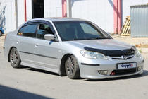 Honda Civic Sedan VII 2001-2006 гг. Дефлектор капота (EuroCap) фото 4
